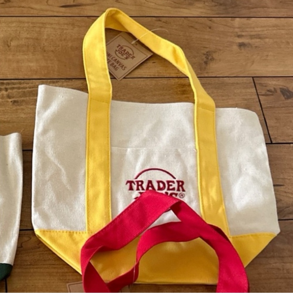 Yellow Trader Joe's Mini Tote